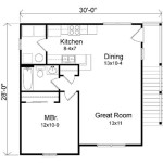 1 Bedroom Garage Apartment Plans