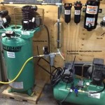 Air Compressor Set Up In Garage