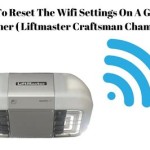 How To Reset Garage Door Opener Chamberlain